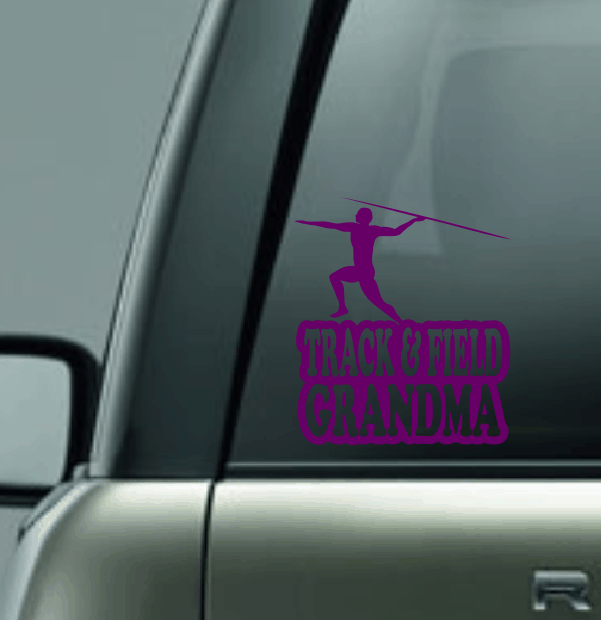 Track & Field Family Custom Decal - Javelin (Male)