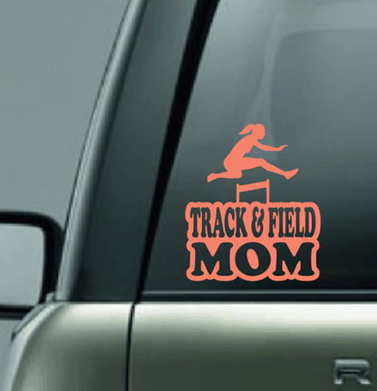 Track & Field Family Custom Decal - Hurdles (Female)