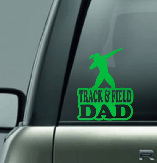 Track & Field Family Custom Decal - Shot Put (Female)