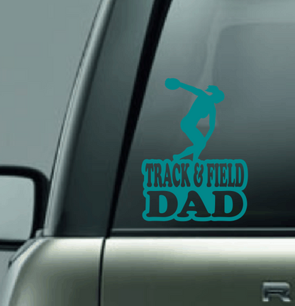 Track & Field Family Custom Decal - Discus (Female)
