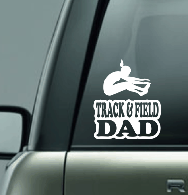 Track & Field Family Custom Decal - Long Jump (Female)