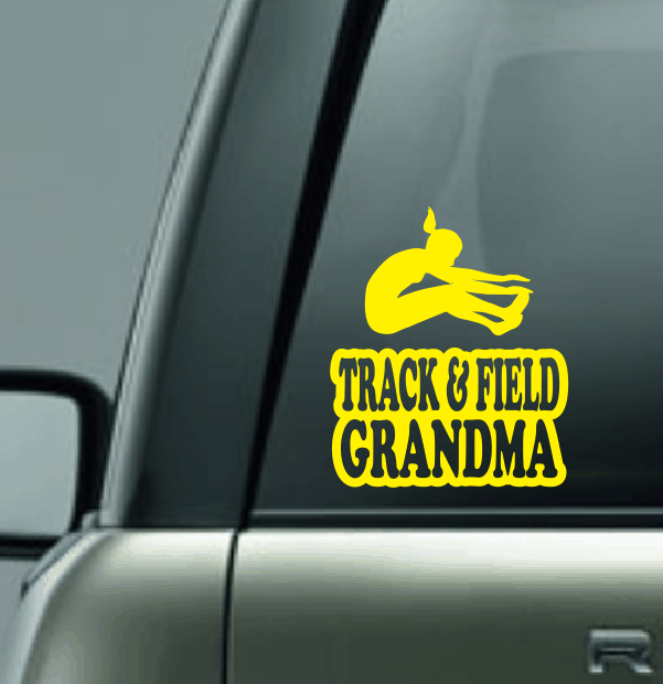 Track & Field Family Custom Decal - Long Jump (Female)