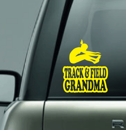 Track & Field Family Custom Decal - Long Jump (Female)