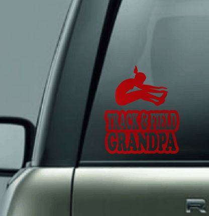 Track & Field Family Custom Decal - Long Jump (Female)