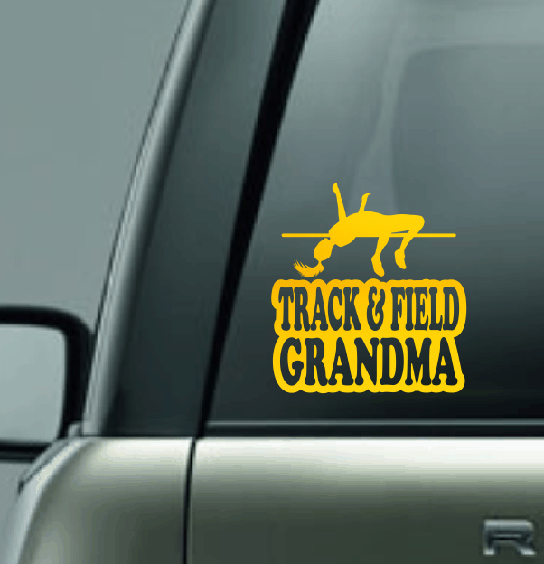Track & Field Family Custom Decal - High Jump (Female)