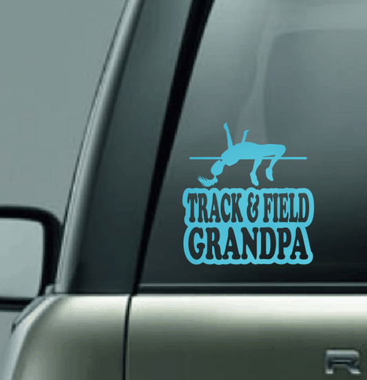 Track & Field Family Custom Decal - High Jump (Female)