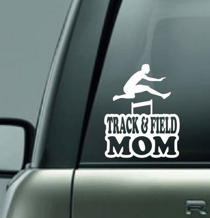 Track & Field Family Custom Decal - Hurdles (Male)
