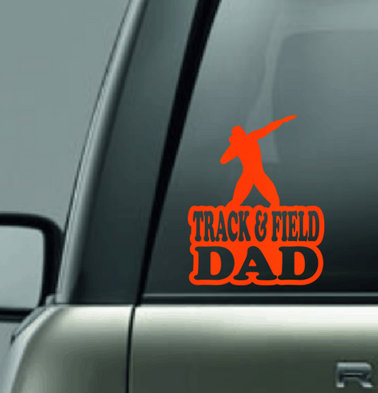 Track & Field Family Custom Decal - Shot Put (Male)