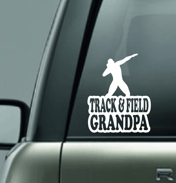 Track & Field Family Custom Decal - Shot Put (Male)