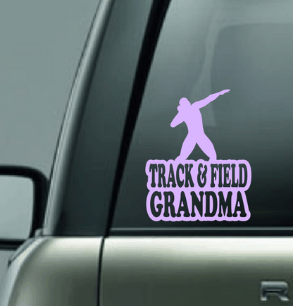 Track & Field Family Custom Decal - Shot Put (Male)