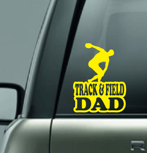 Track & Field Family Custom Decal - Discus (Male)