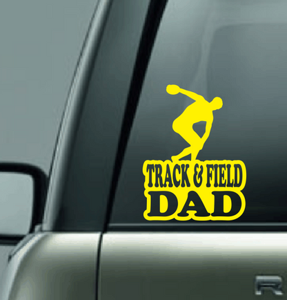 Track & Field Family Custom Decal - Discus (Male)
