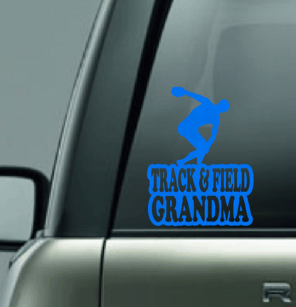 Track & Field Family Custom Decal - Discus (Male)