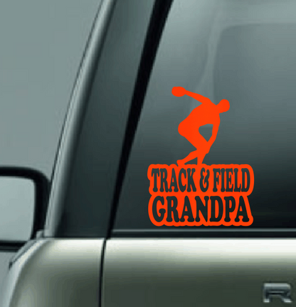 Track & Field Family Custom Decal - Discus (Male)