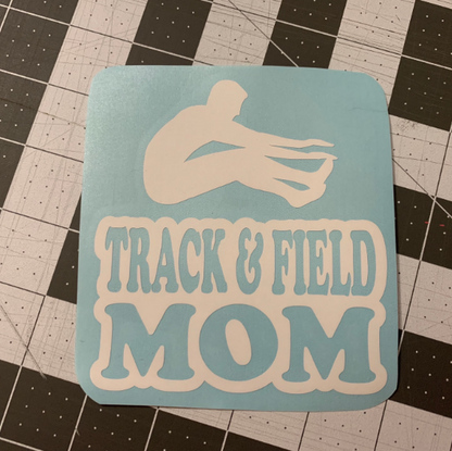 Track & Field Family Custom Decal - Long Jump (Male)