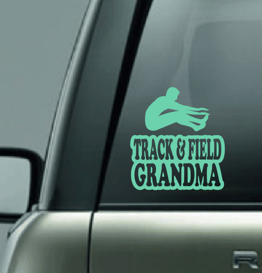 Track & Field Family Custom Decal - Long Jump (Male)
