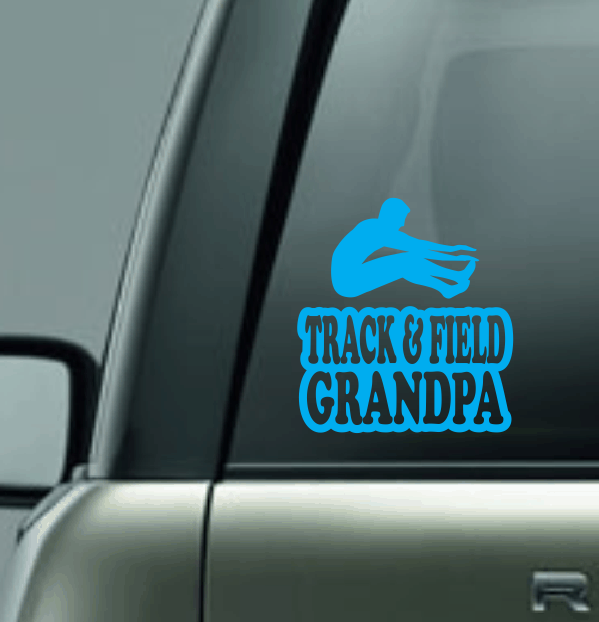 Track & Field Family Custom Decal - Long Jump (Male)