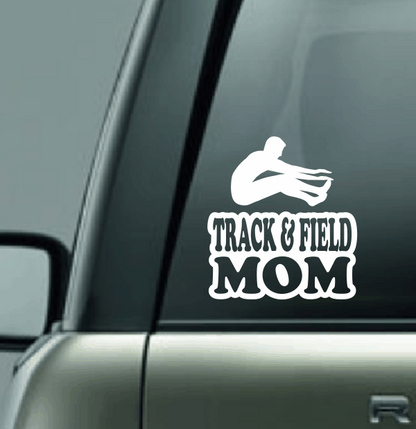 Track & Field Family Custom Decal - Long Jump (Male)