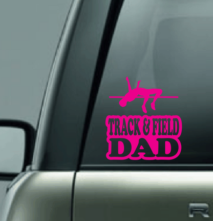 Track & Field Family Custom Decal - High Jump (Male)
