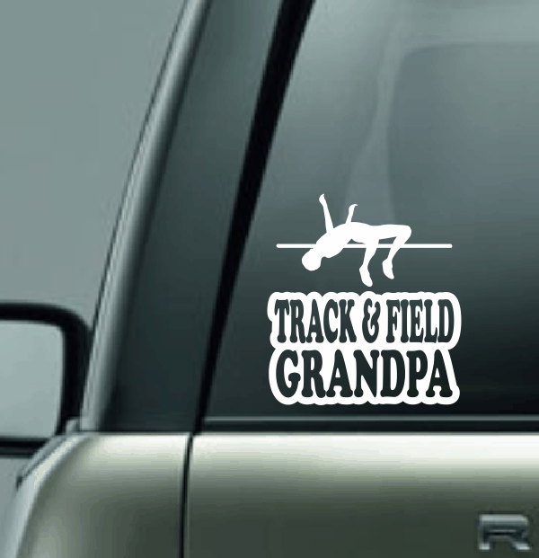 Track & Field Family Custom Decal - High Jump (Male)