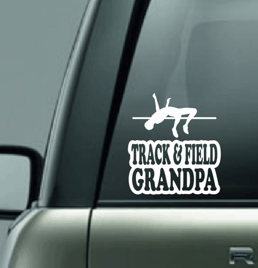 Track & Field Family Custom Decal - High Jump (Male)