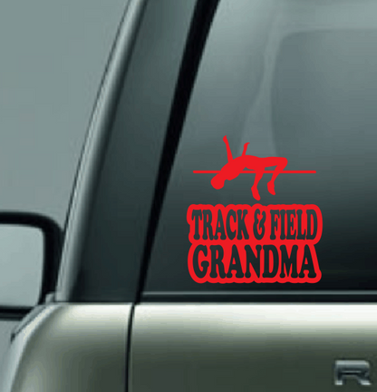 Track & Field Family Custom Decal - High Jump (Male)