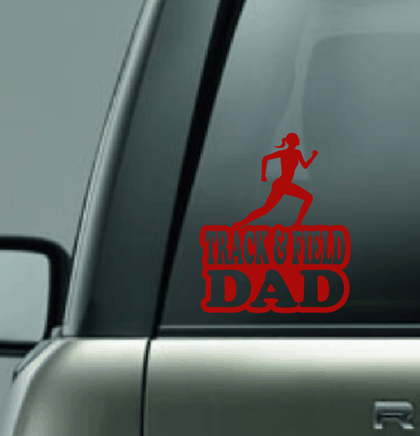 Track & Field Family Custom Decal - Long Distance (Female)