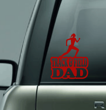 Track & Field Family Custom Decal - Long Distance (Female)