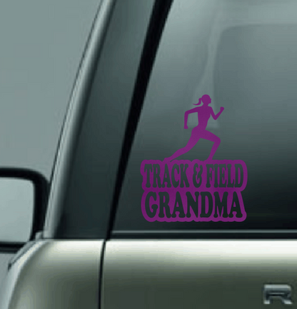 Track & Field Family Custom Decal - Long Distance (Female)