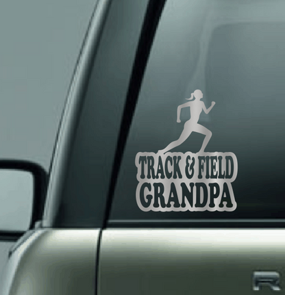 Track & Field Family Custom Decal - Long Distance (Female)