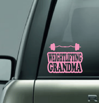 Weightlifting Family Custom Decal - Barbell