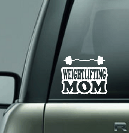 Weightlifting Family Custom Decal - Barbell