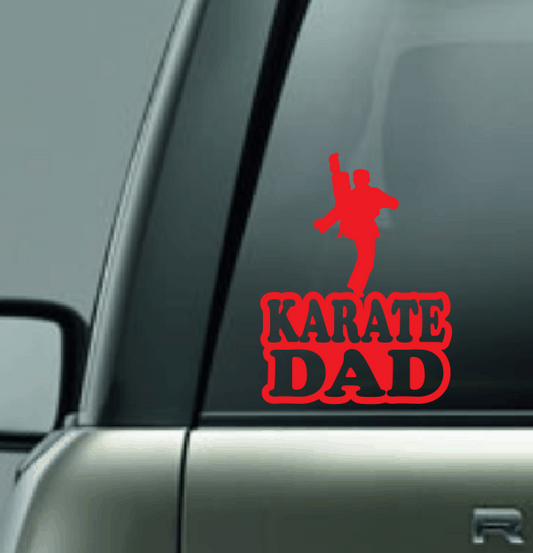Karate Family Custom Decal - High Kick