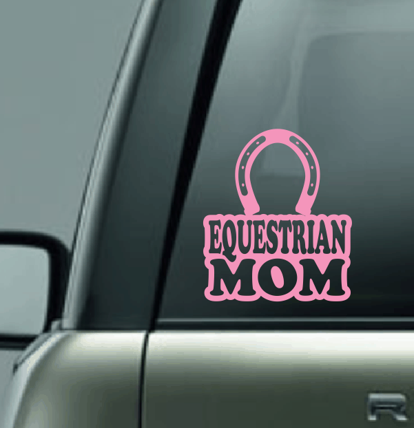 Equestrian Family Custom Decal - Horseshoe