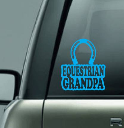 Equestrian Family Custom Decal - Horseshoe