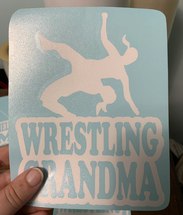Wrestling Family Custom Decal - Female Flip