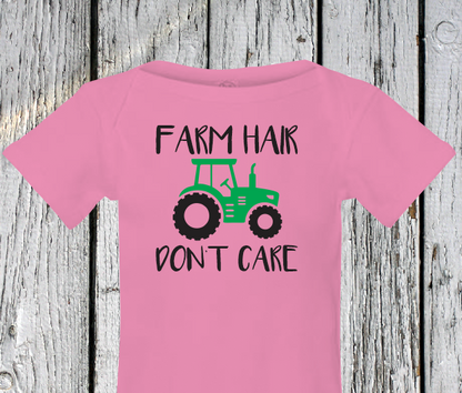 Farm Hair Don't Care Onesie