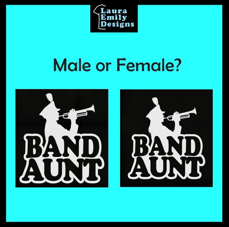 Band Aunt Decal, High School Band Aunt, Band Aunt Car Decal, Band Car Decal, Band Family Decal, High School Band, Marching Band Aunt, CUSTOM