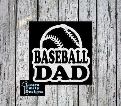 Baseball Dad, Baseball Dad Car Decal, Baseball Dad Sticker, Baseball, Baseball Decal, Proud Baseball Dad, High School Baseball Decal, CUSTOM