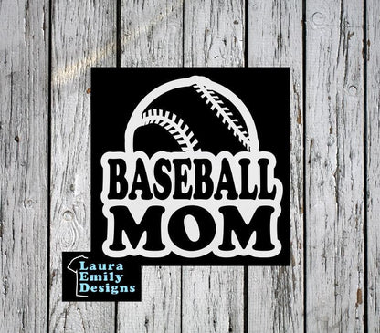 Baseball Mom, Baseball Mom Car Decal, Baseball Mom Sticker, Baseball, Baseball Decal, Proud Baseball Mom, High School Baseball Decal, CUSTOM