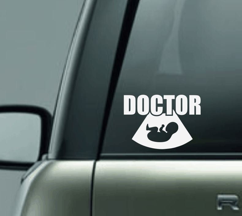 OB/GYN Car Decal, Gynecologist Car Decal, Proud Doctor Car Decal, Doctor Car Decal, Obstetrics and Gynecology Doctor, Custom Doctor Decal