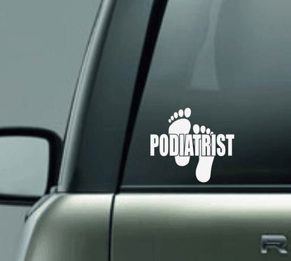 Podiatrist Car Decal, Foot Doctor Car Decal, Proud Doctor Car Decal, Doctor Car Decal, Feet Decal, Foot Decal, Custom Decal, Chiropodist