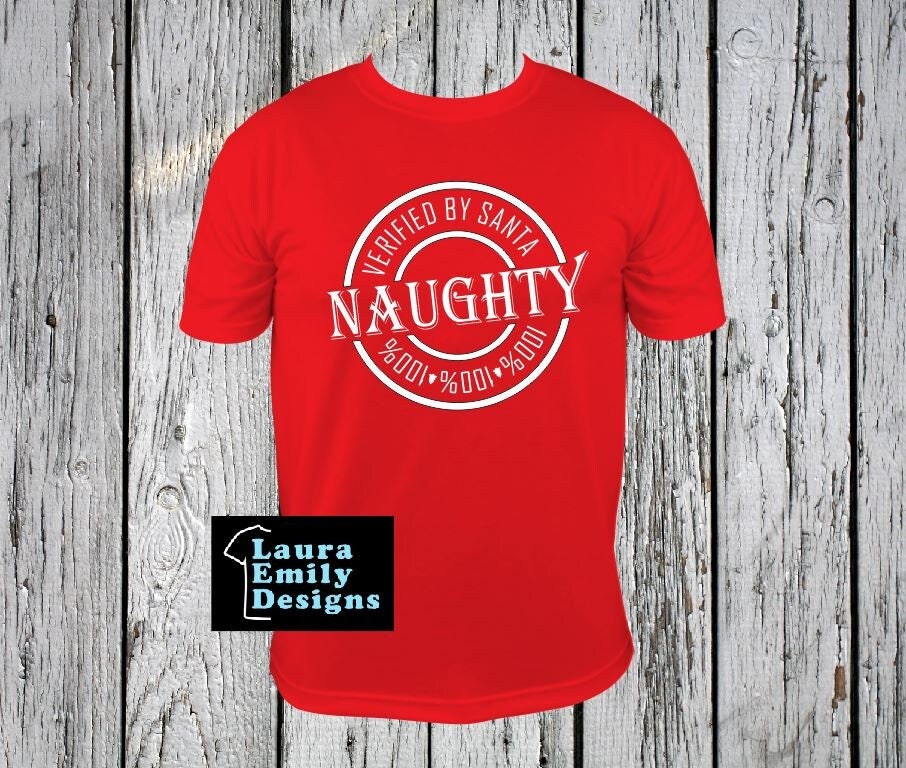 Personalized ADULT Christmas Shirt, Christmas Family Shirts, Christmas Eve Matching Shirts, Naughty and Nice Family Matching Shirts