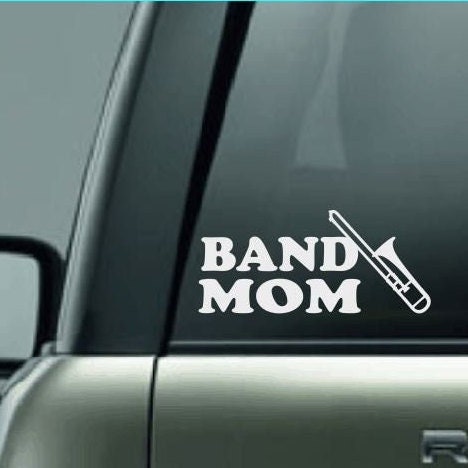 Band Mom Decal, High School Band Mom, Band Mom Car Decal, Band Car Decal, Band Family Decal, Marching Band Mom, Trombone Mom, CUSTOM