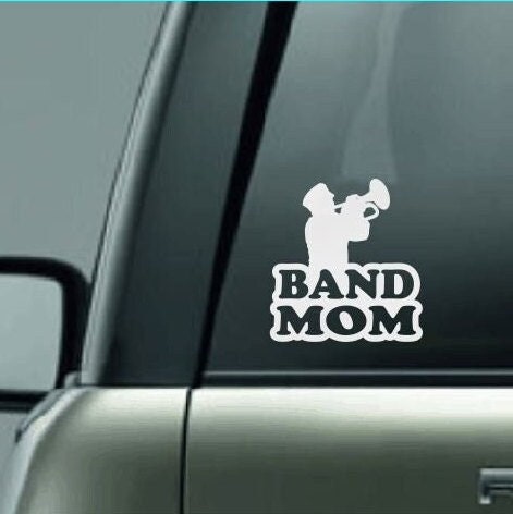 Band Mom Decal, High School Band Mom, Band Mom Car Decal, Band Car Decal, Band Family Decal, Marching Band Mom, Trumpet Mom, CUSTOM