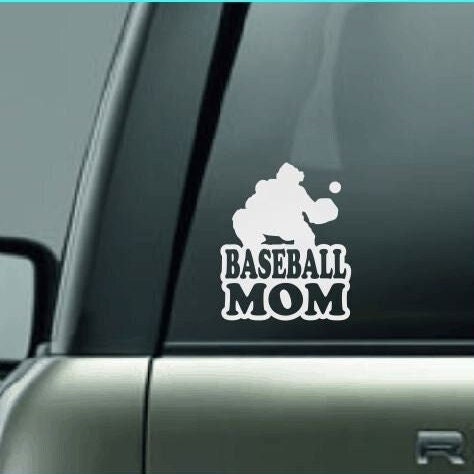 Baseball Mom, Baseball Mom Car Decal, Baseball Mom Sticker, Catcher, Baseball Catcher Decal, Proud Baseball Mom, High School Baseball Decal