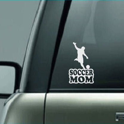 Soccer Mom, Soccer Mom Car Decal, Soccer Mom Sticker, Soccer Decal, Proud Soccer Mom, High School Soccer Decal, Boy Soccer Player Decal