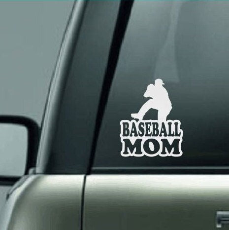 Baseball Mom, Baseball Mom Car Decal, Baseball Mom Sticker, Pitcher, Baseball Pitcher Decal, Proud Baseball Mom, High School Baseball Decal