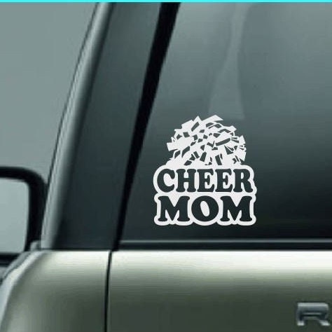 Cheerleading Mom, Cheerleading Mom Car Decal, Cheerleading Mom Sticker, Cheerleading Decal, Proud Cheer Mom, High School Cheerleading Decal