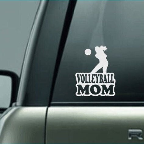 Volleyball Mom, Volleyball Mom Car Decal, Volleyball Mom Sticker, Volleyball Decal, Proud Volleyball Mom, High School Volleyball, Volleyball